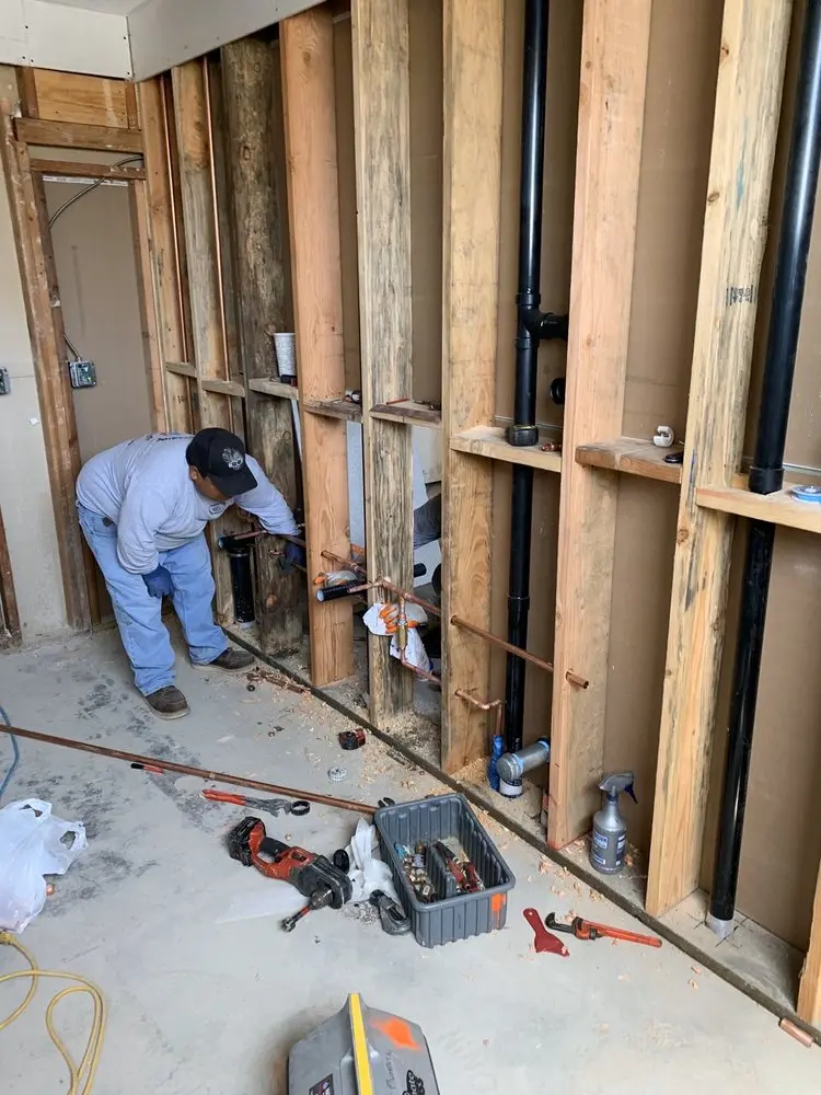 Commercial rough-in plumbing for Water Heater Replacement in Gorham